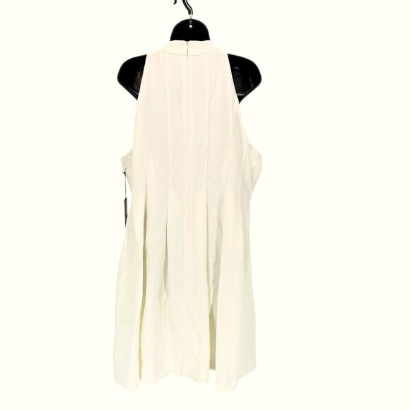 Vince Camuto Dress 18W Bow Tie Sleeveless Ivory Wedding Party NEW Minor Defect - Picture 4 of 10